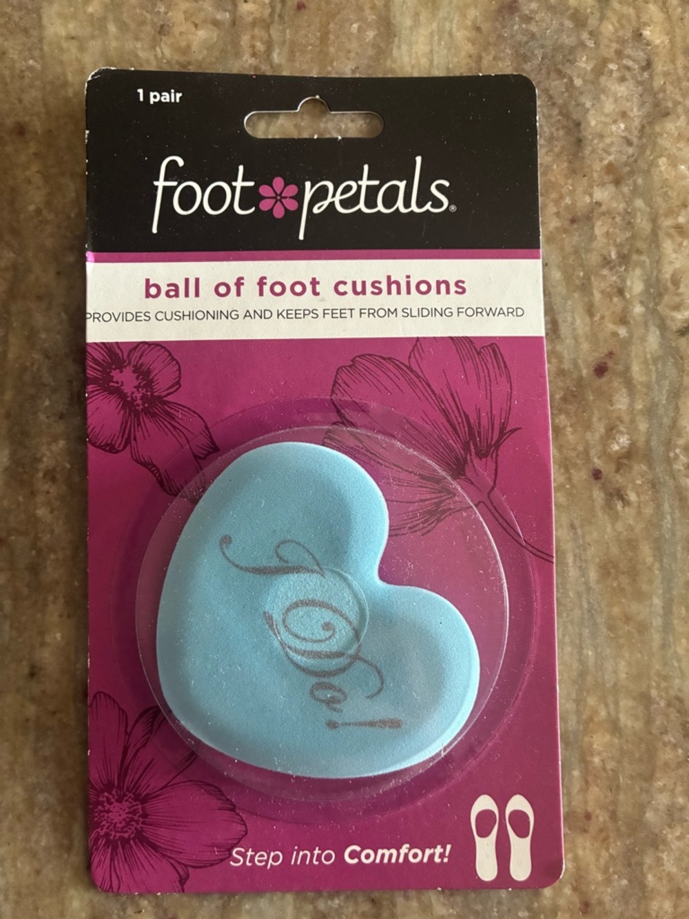 Foot Petals Bridal Ball of Foot Cushions Lt Blue, set of 8